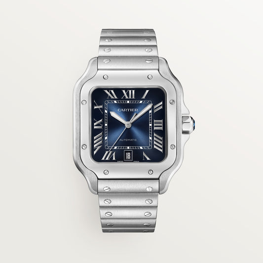 Cartier Santos de Cartier WSSA0071 - Large model Steel, Graduated blue Dial, Steel bracelet
