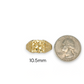 Nugget Square Ring - 10K Yellow Gold