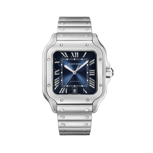 Cartier Santos de Cartier WSSA0071 - Large model Steel, Graduated blue Dial, Steel bracelet