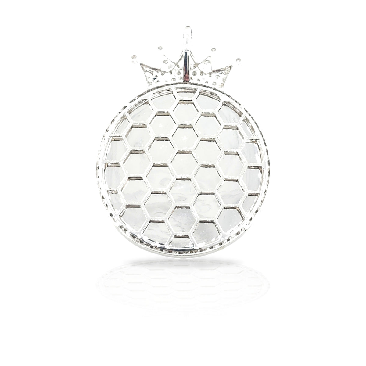 14K Crown Diamond Picture Pendant With 2.47 Carats Of Diamonds
