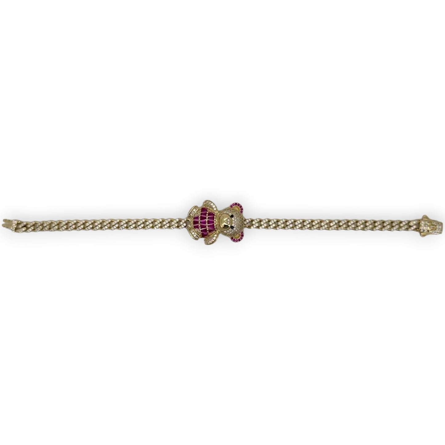 Teddy Bear Bracelet - 14K Yellow Gold