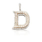 14K Gold Diamond Initial Pendant