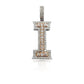14K Diamond Initial Pendant