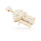 14K Diamond Hamsa With 2.30 Carats Of Diamonds