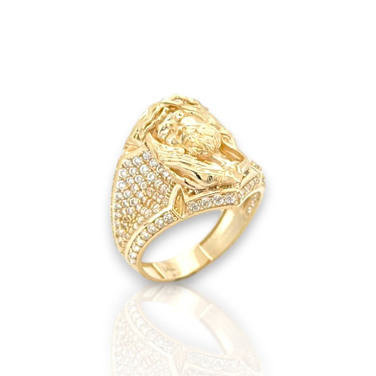 Jesus Ring - 14K Yellow Gold