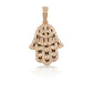 14K Diamond Hamsa With 0.76 Carats Of Diamonds