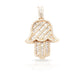 14K Baguette Diamond Hamsa With 2.44 Carats Of Diamonds