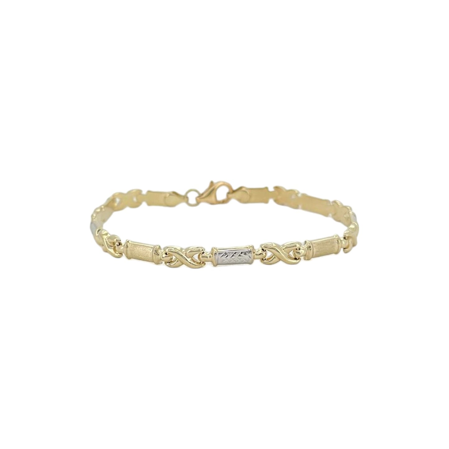 Kisses Box Bracelet - 10K Yellow Gold