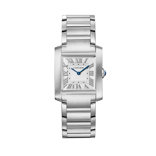 Cartier Tank Française WSTA0105 - Medium model Steel, Silvered Dial, Steel bracelet