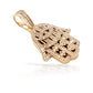 14K Diamond Hamsa With 0.76 Carats Of Diamonds