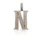 14K Diamond Initial Pendant