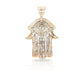 14K Diamond Hamsa With 2.30 Carats Of Diamonds
