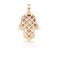 14K Baguette Diamond Hamsa With 2.44 Carats Of Diamonds