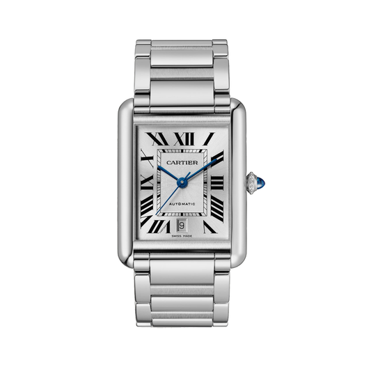 Cartier Tank Must WSTA0053 - Extra-large model Steel, Silvered flinqué Dial, Steel bracelet