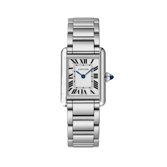Cartier Tank must SolarBeat™ WSTA0121 - Small model Steel, Silvered Dial, Steel bracelet