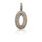 14K Diamond Initial Pendant