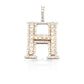 14K Gold Diamond Initial Pendant
