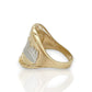 Rectangle Unisex Last Supper Ring - 10K Yellow Gold
