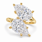 14K Double Pear — Free Form