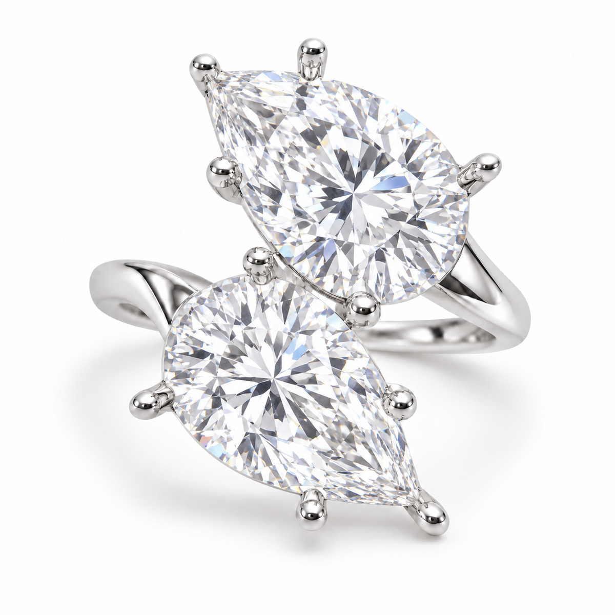 14K Double Pear — Free Form