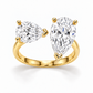 14K Fancy Small + Big Pear — Free Form