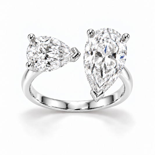 14K Fancy Small + Big Pear — Free Form
