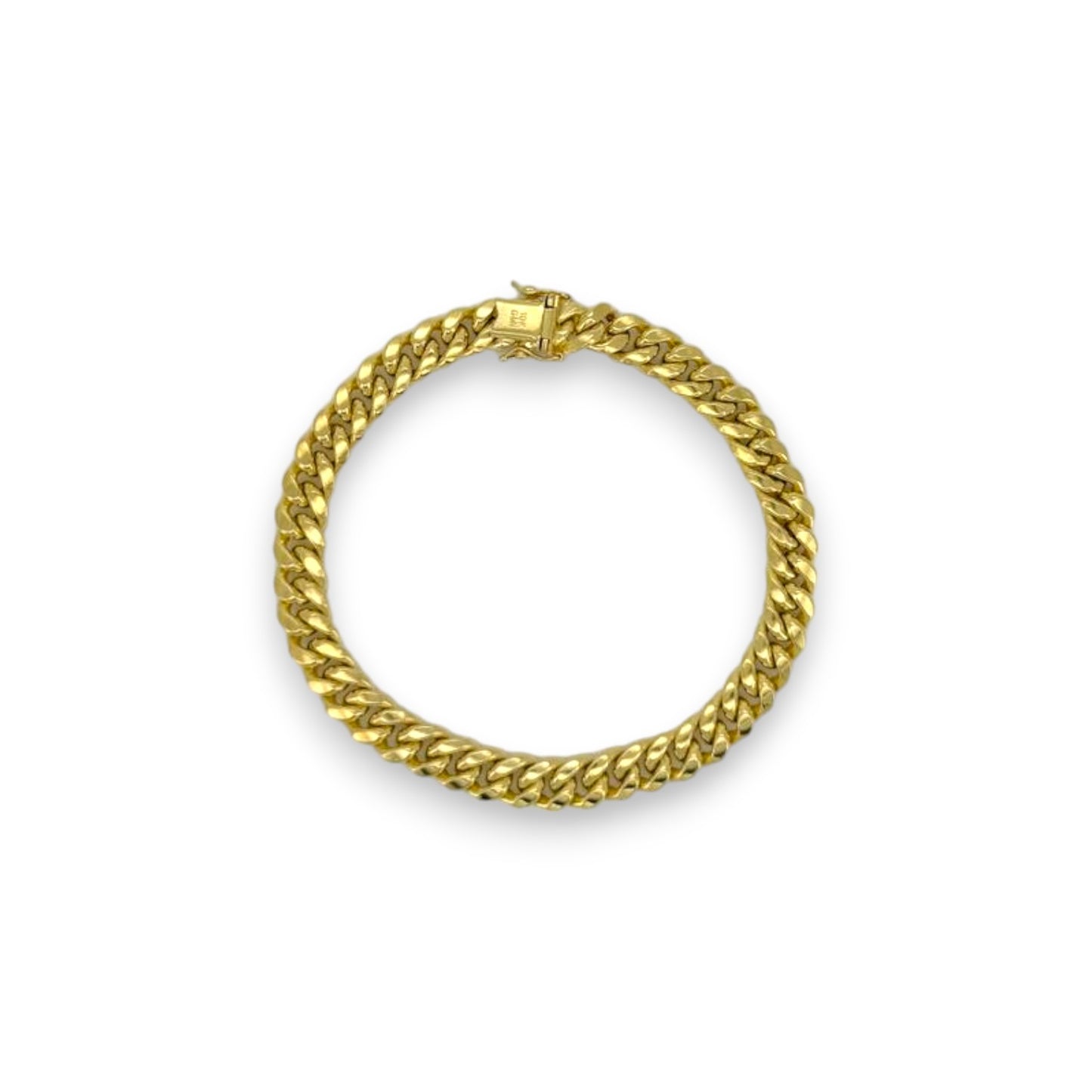 Miami Cuban Link Anklet - 10K Yellow Gold