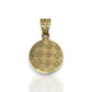 Colgante con medallón de dos tonos de Jesús - Oro amarillo de 14 k