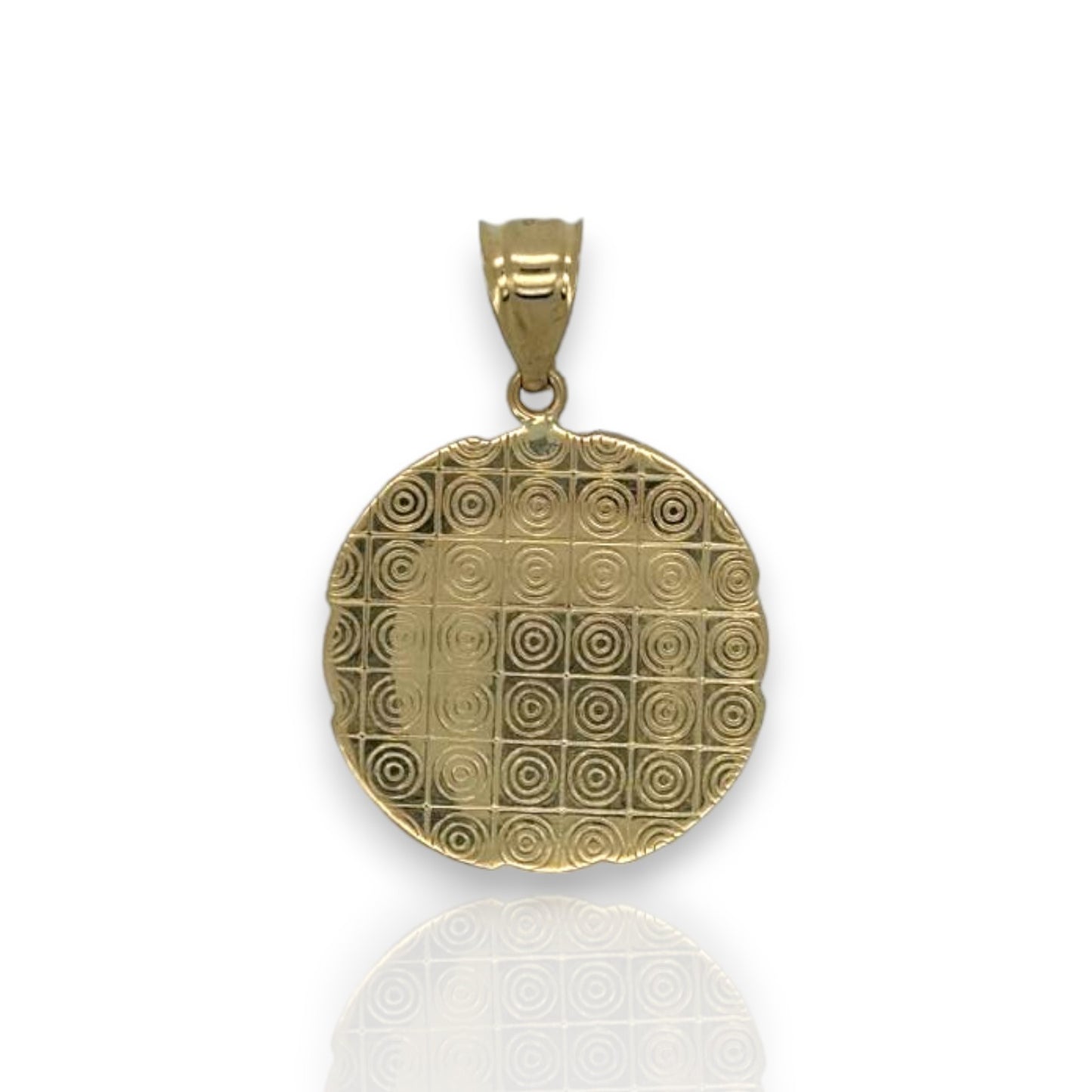 Last Supper Medallion Pendant - 14k Yellow Gold