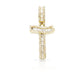 14K Gold Baguette Diamond Letter Pendants