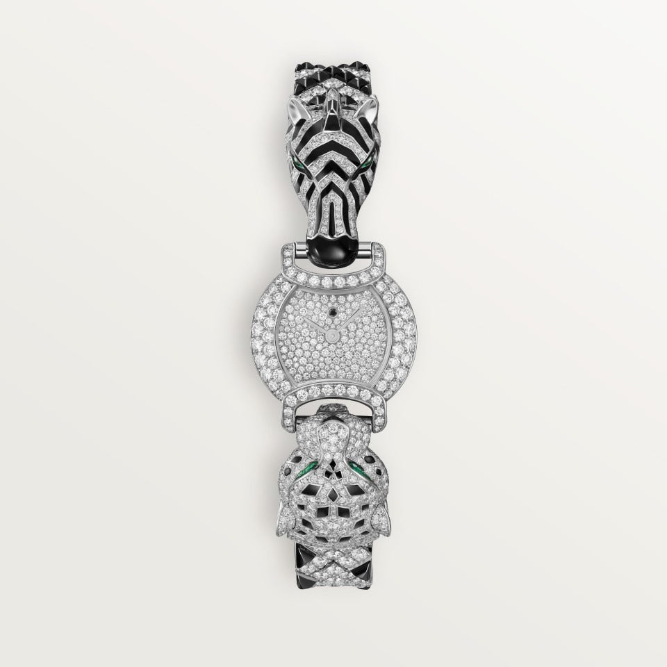 Cartier Indomptables de Cartier Watch (zebra motif) HPI01454 - 22.2 mm Rhodium-finish white gold