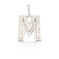 14K Gold Diamond Initial Pendant