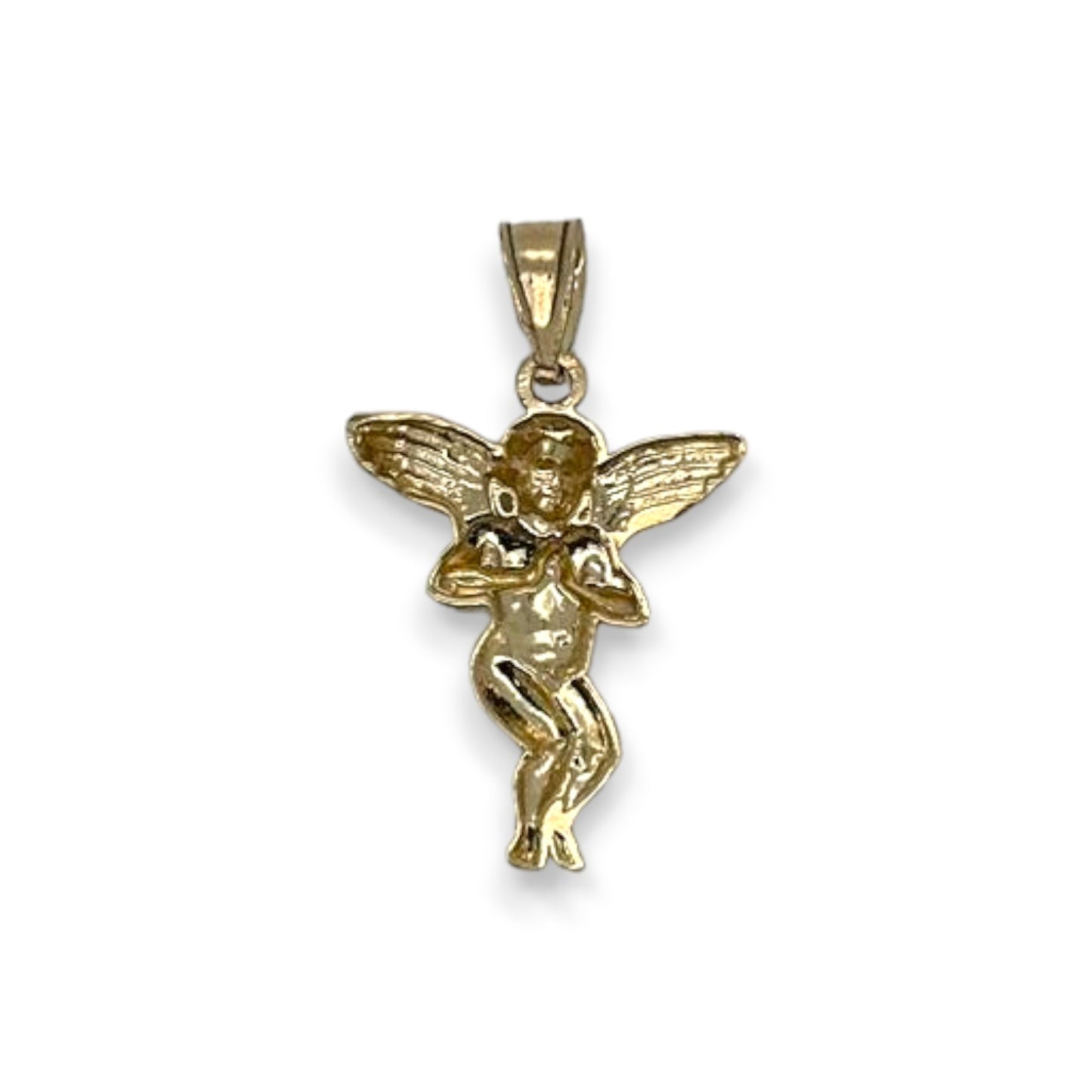 Jesus Angel Pendant - 14K Yellow Gold