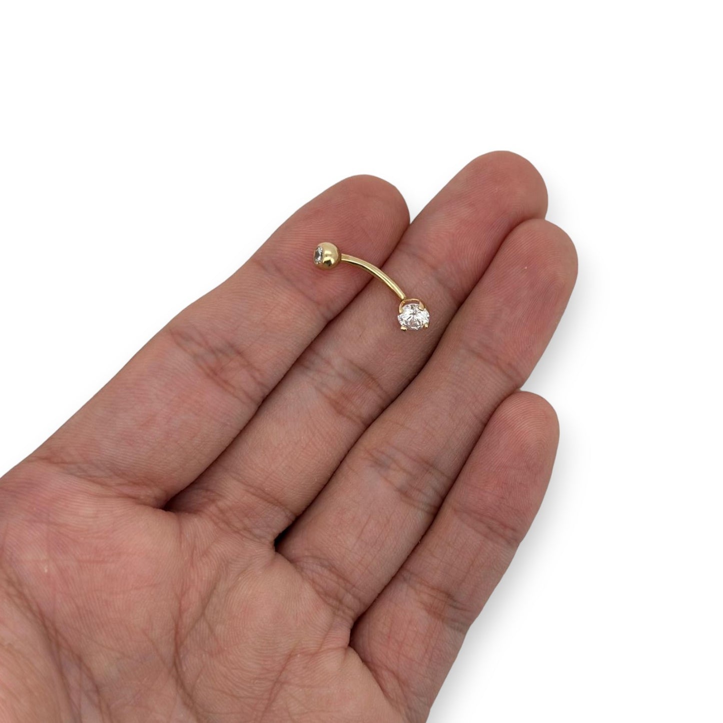 Belly Piercing - 14K Yellow Gold