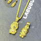 10K Solid Gold Labu Charm Pendant – Trending Minimalist Jewelry