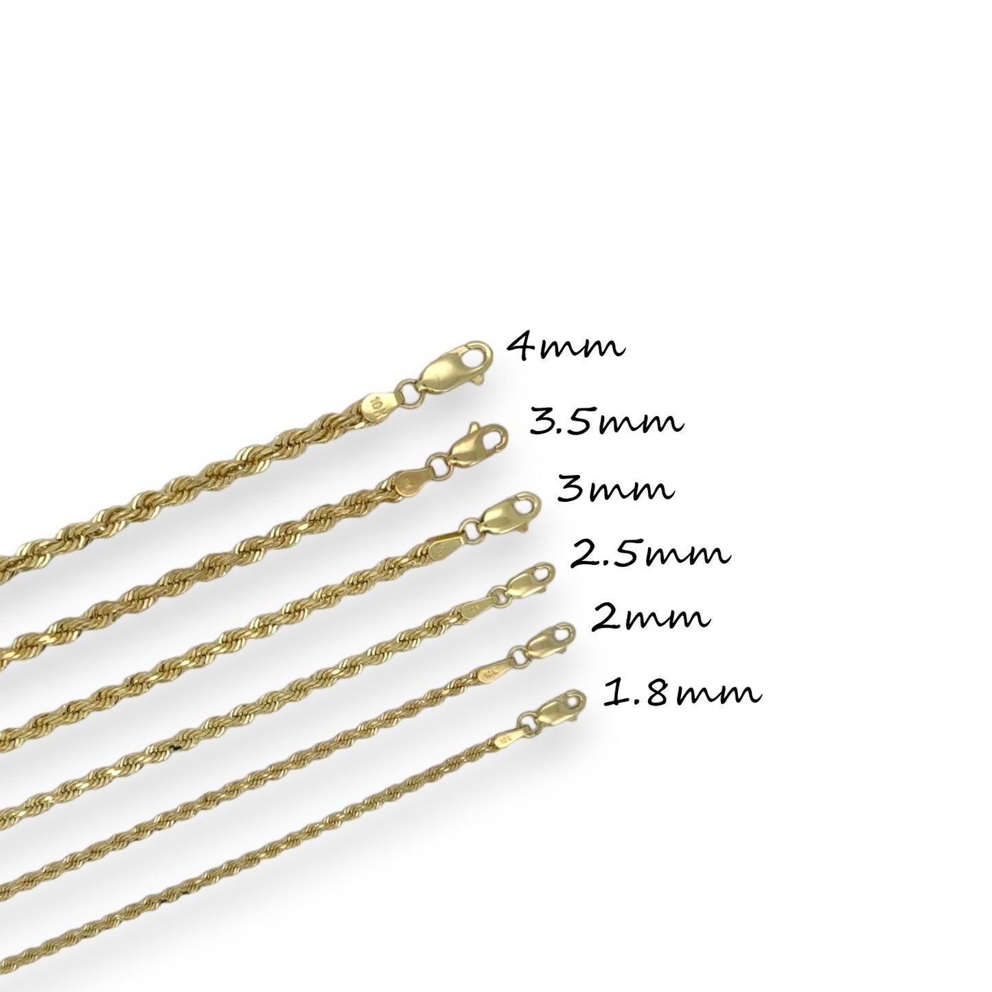 Rope Anklet - 10K Yellow Gold