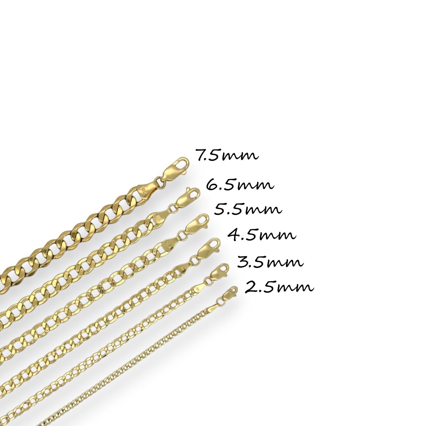 Miami Curb Link Anklet - 10K Yellow Gold
