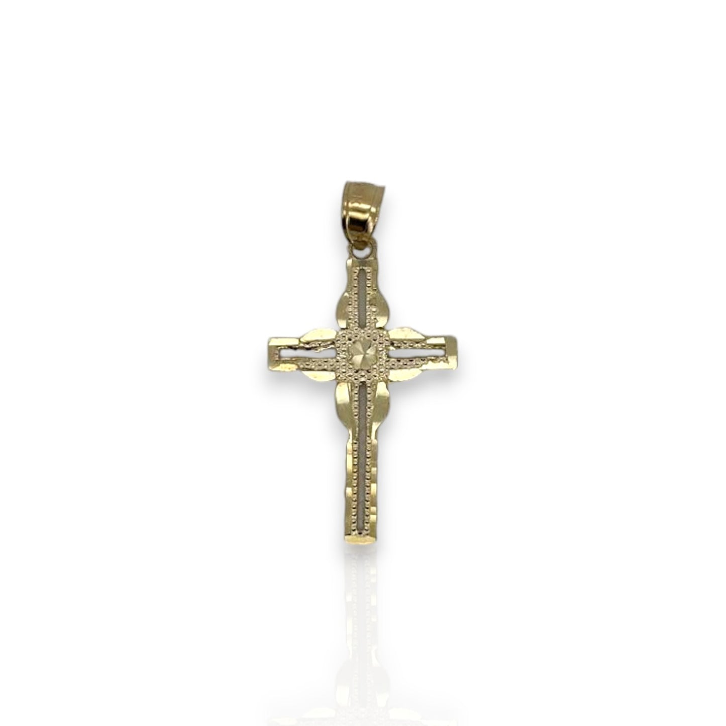 Cross Pendant - 10K Yellow Gold