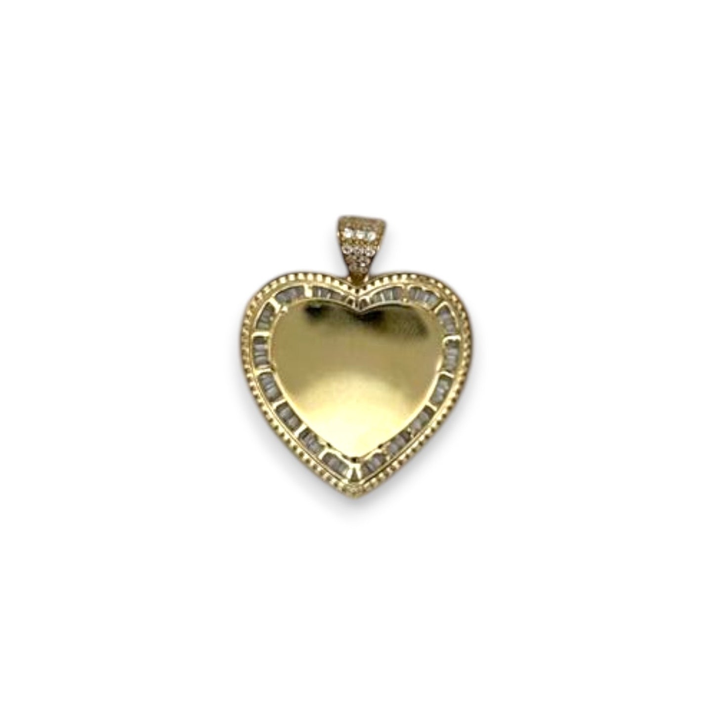 Heart Custom Picture Pendant - 10K Yellow Gold