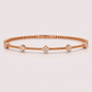 14K Clover Illusion Flexible Bangle