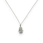 Hamsa Diamond Pendant With Cable Chain - 14K White Gold