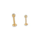 Nose Ring CZ - 14K Yellow Gold