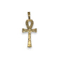 Cross Pendant - 10K Two Tone