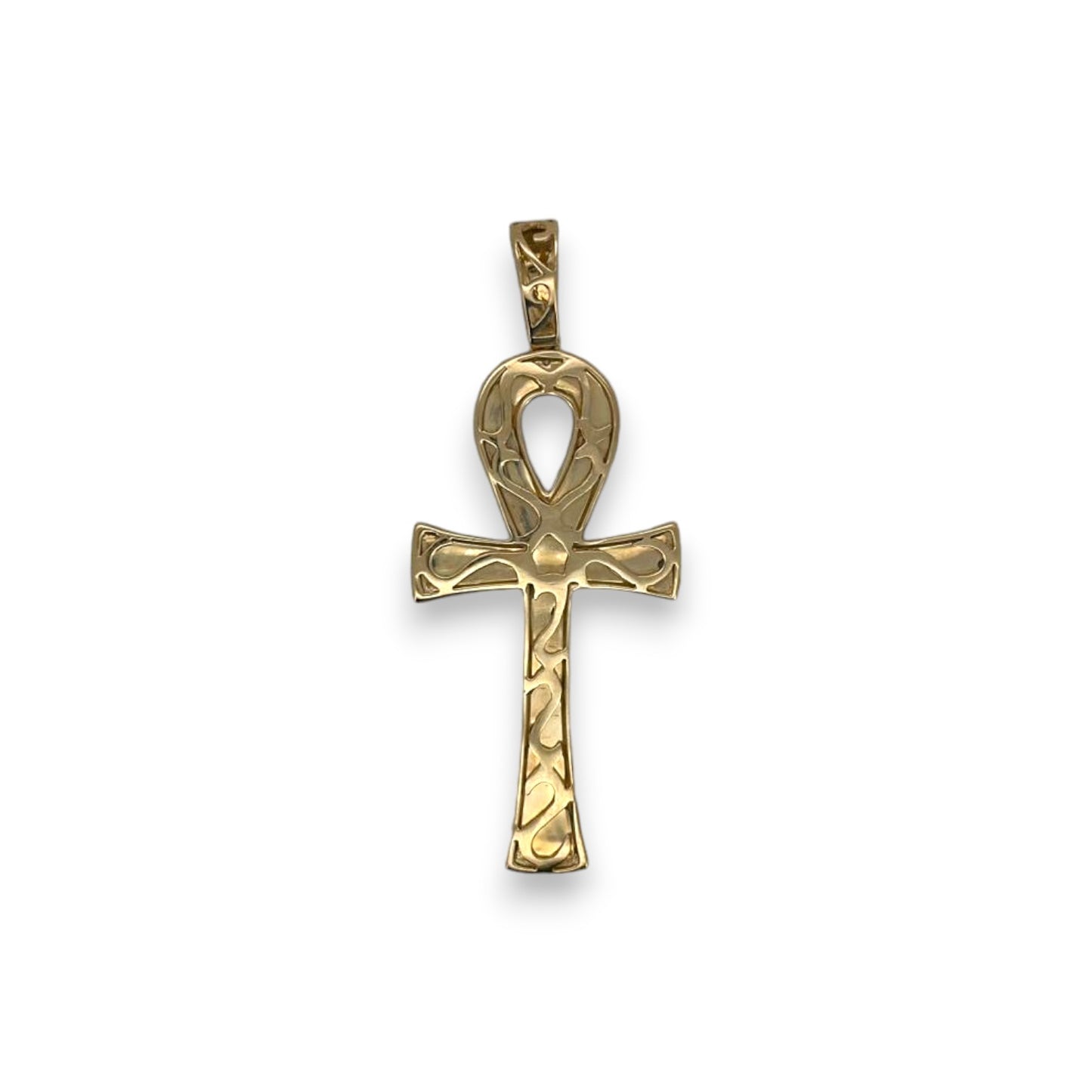 Cross Pendant - 10K Two Tone