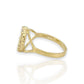 "Love You" CZ Heart  Ring - 10K Yellow Gold
