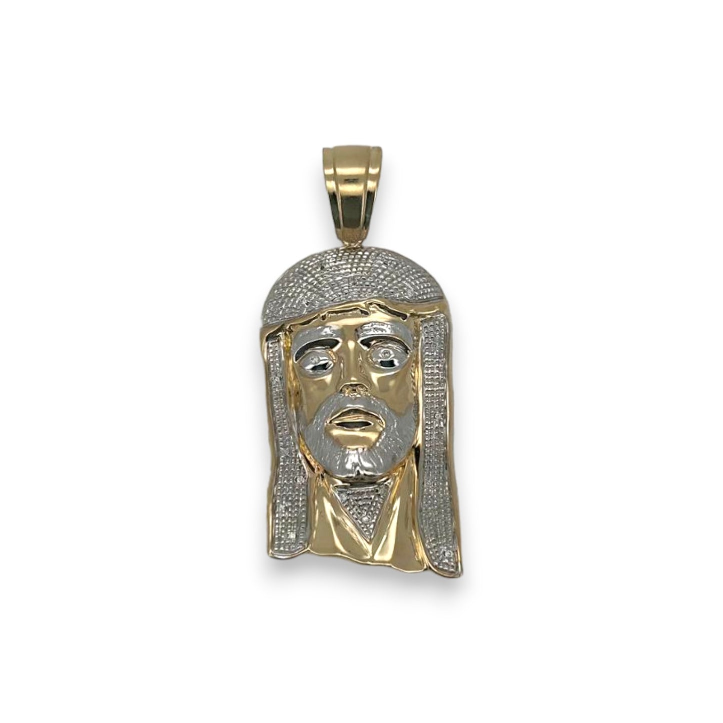 Jesus Pendant - 10K Two Tone