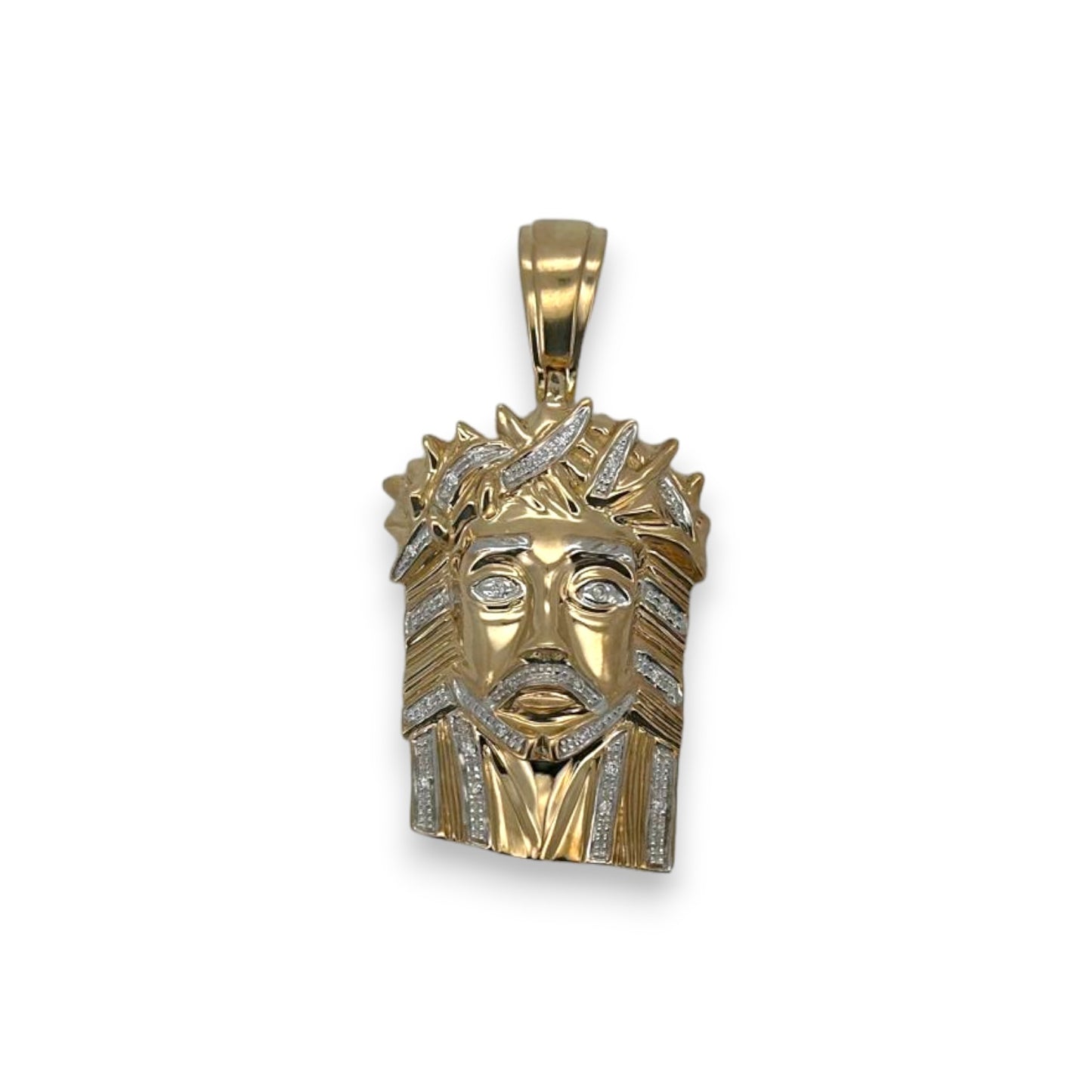 Jesus Pendant - 10K Two Tone