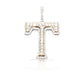 14K Gold Diamond Initial Pendant