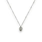 Hamsa Diamond Pendant With Cable Chain - 14K White Gold