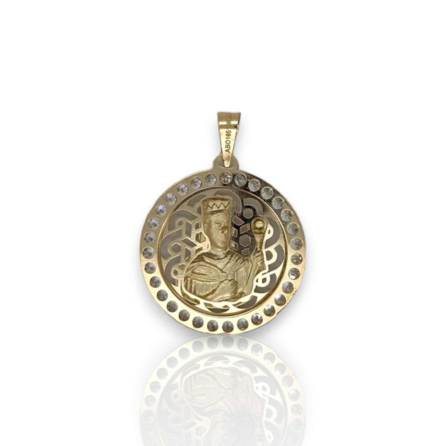 Medallion Virgin Mary - 10K Yellow Gold